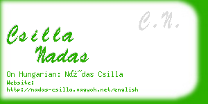 csilla nadas business card